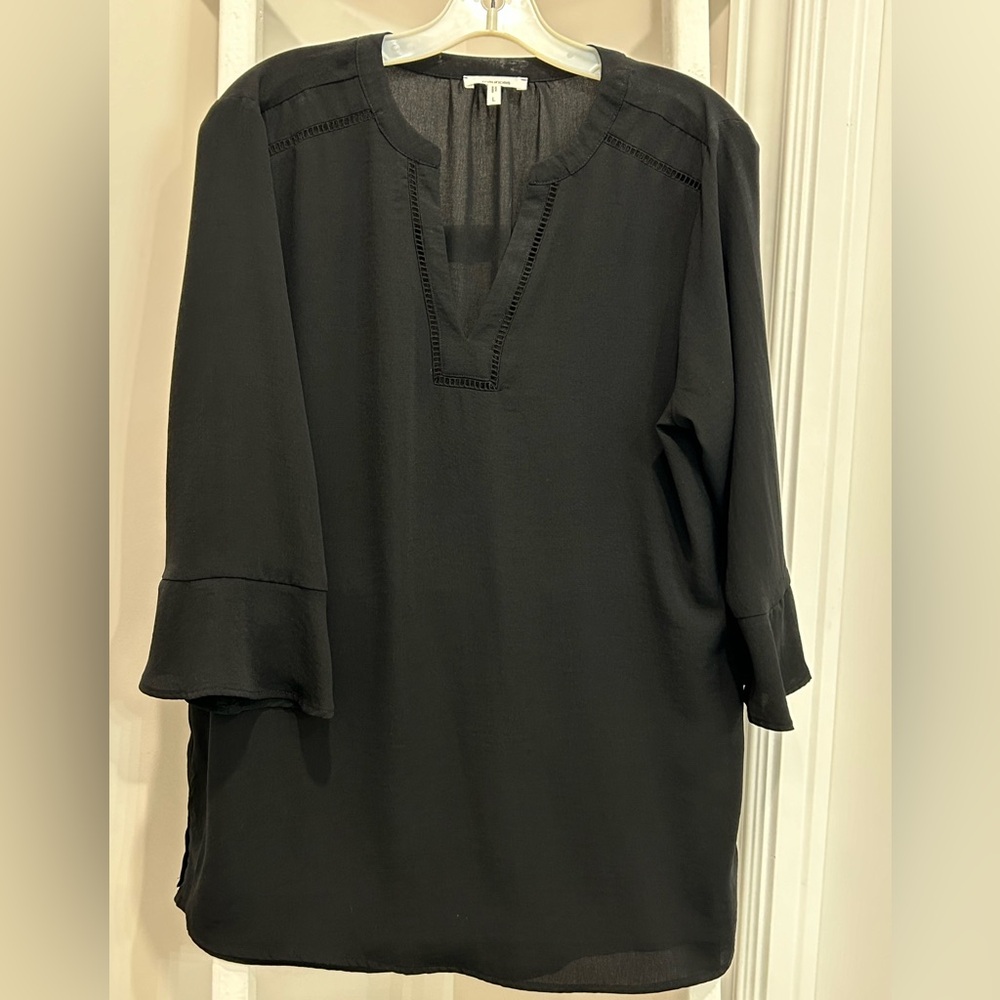 Black bell sleeve blouse from Maurice’s